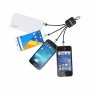 USB Hubs & Cables - Atesso 3n1 Light Up Charge Cable - Rectangle