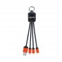 USB Hubs & Cables - Atesso 3n1 Light Up Charge Cable - Rectangle