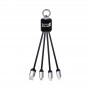 USB Hubs & Cables - Atesso 3n1 Light Up Charge Cable - Rectangle