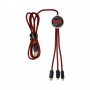 USB Hubs & Cables - Trent 3n1 Light Up Cable - 120 cm