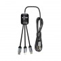 USB Hubs & Cables - Fierra 3n1 Light Up Charge Cable - 1.0 metre