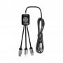 USB Hubs & Cables - Fierra 3n1 Light Up Charge Cable - 1.0 metre