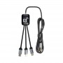 USB Hubs & Cables - Fierra 3n1 Light Up Charge Cable - 1.0 metre