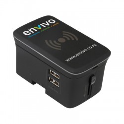 Phone & Tablet Chargers - Portici Travel Adaptor with Fast Wireless Charger
