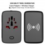 Phone & Tablet Chargers - Portici Travel Adaptor with Fast Wireless Charger
