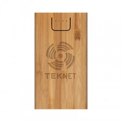 Phone & Tablet Chargers - Jaegers Bamboo Wireless Power Bank - 5000 mAh