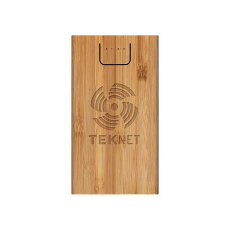 Jaegers Bamboo Wireless Power Bank - 5000 mAh