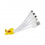 USB Hubs & Cables - Custom Moulded Charge Cable 4n1