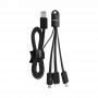 USB Hubs & Cables - Parma 3n1 Light Up Charge Cable - 100 cm