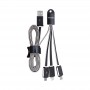 USB Hubs & Cables - Parma 3n1 Light Up Charge Cable - 100 cm
