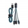USB Hubs & Cables - Parma 3n1 Light Up Charge Cable - 100 cm