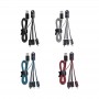 USB Hubs & Cables - Parma 3n1 Light Up Charge Cable - 100 cm