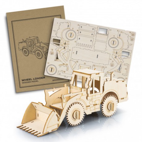 Executive Games - BRANDCRAFT Wheel Loader Wooden Model