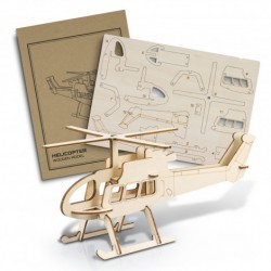 Executive Games - BRANDCRAFT Helicopter Wooden Model