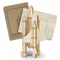 Executive Games - BRANDCRAFT Rocket Ship Wooden Model