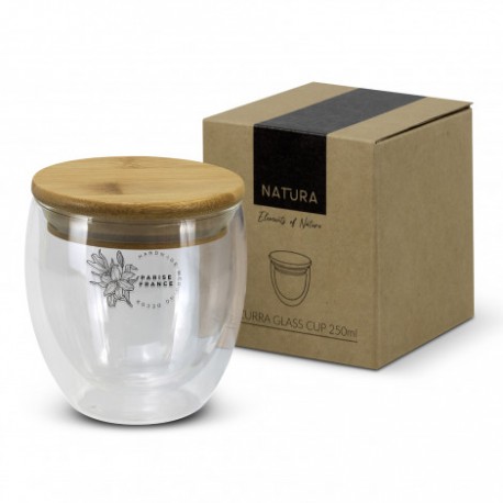 Reusable Coffee Cups - Glass - NATURA Azzurra Glass Cup - 250ml