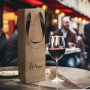 Paper Bags - Wine Ribbon Handle Paper Bag