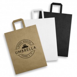 Paper Bags - Extra Large Flat Handle Paper Bag Portrait