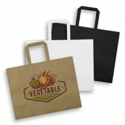 Paper Bags - Large Flat Handle Paper Bag Landscape