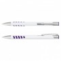 Metal Promotional Pens - Panama Grip Pen Metal - White Barrel