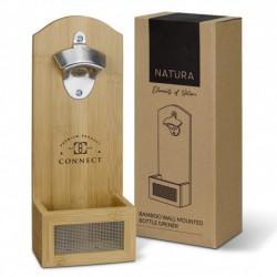 Bottle Openers - NATURA Bamboo Wall Mounted Bottle Opener