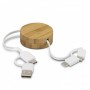 Bamboo Retractable Charging Cable