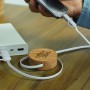 USB Hubs & Cables - Bamboo Retractable Charging Cable