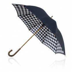 Corporate Umbrellas - Shelta 58cm Double Canopy Black Check Umbrella
