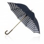 Corporate Umbrellas - Shelta 58cm Double Canopy Black Check Umbrella