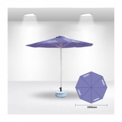 Market umbrellas - 3x3m Round Commercial Market Umbrella