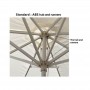 Market umbrellas - 3x3m Round Commercial Market Umbrella