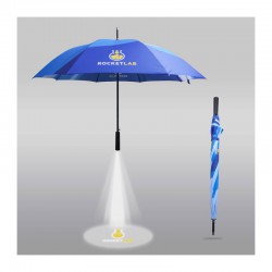 Custom Made Umbrellas - Deluxe Eight-Panel Umbrella with Projector Lamp(27)