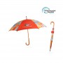 Custom Made Umbrellas - RPET Wooden Umbrella with Curved Handle