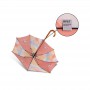 RPET Wooden Umbrella with Curved Handle