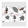Custom Made Umbrellas - Triple folding RPET umbrella - auto open and close