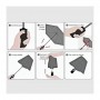 Triple folding RPET umbrella - auto open and close