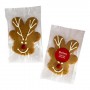 50g Gingerbread Reindeer Cookie Packed in Cello Bags