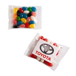 25g Jelly Beans Packed in Cello Bags with Sticker