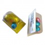9 Mini Chocolate Easter Eggs Packed in Biz Card Sleeve