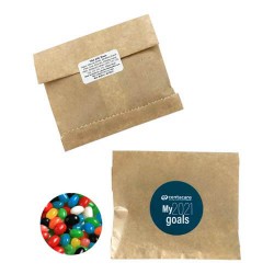 50g Jelly Beans Packed in Kraft Paper Bag