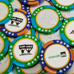 6g Chocolate Poker Chips Wrapped Packed in Foil