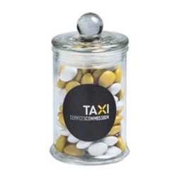 115g Chocolate Beans Packed in Small Apothecary Jars