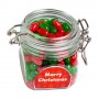 130g Christmas Jelly Beans Packed in Glass Clip Lock Jars