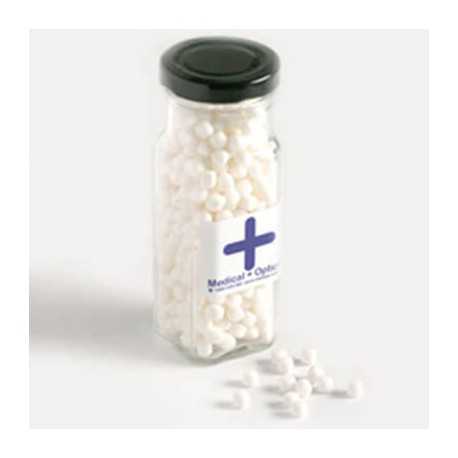 220g Chewy Mints Packed in GlassTall Jars