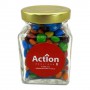 100g M&Ms Packed in Small Glass Square Jars