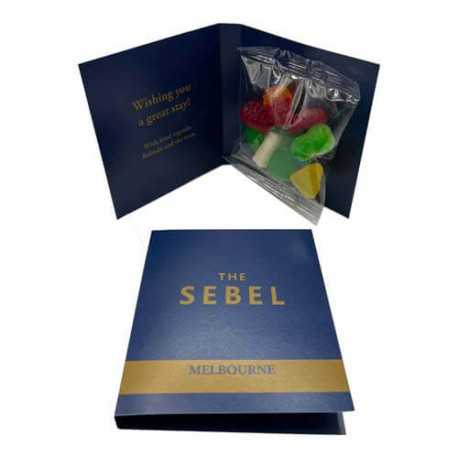 50g Mixed Lollies Packed in Gift Cards Sleeve