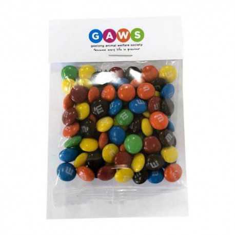 25g M&Ms Packed in Headboard Sleeve