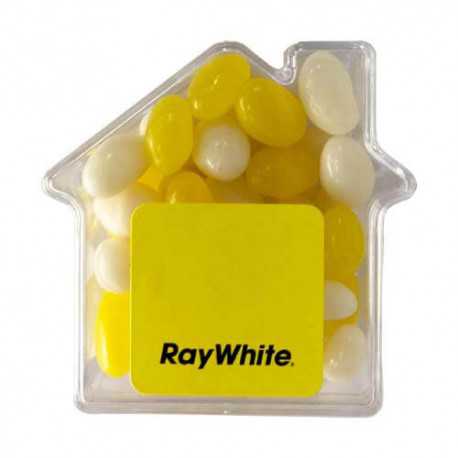 50g Jelly Beans Packed in Acrylic Houses