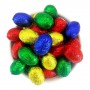 400g Mini Solid Chocolate Easter Eggs Packed in Medium PVC Buckets
