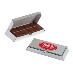 60g Milk Chocolate Bar Packed in Silver Box